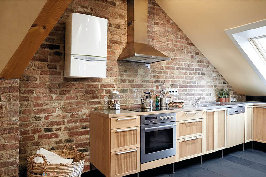 vaillant boiler installation in kitchen